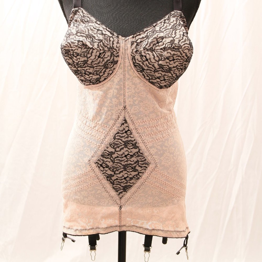 Rago Pink and Black Shaping Body Briefer